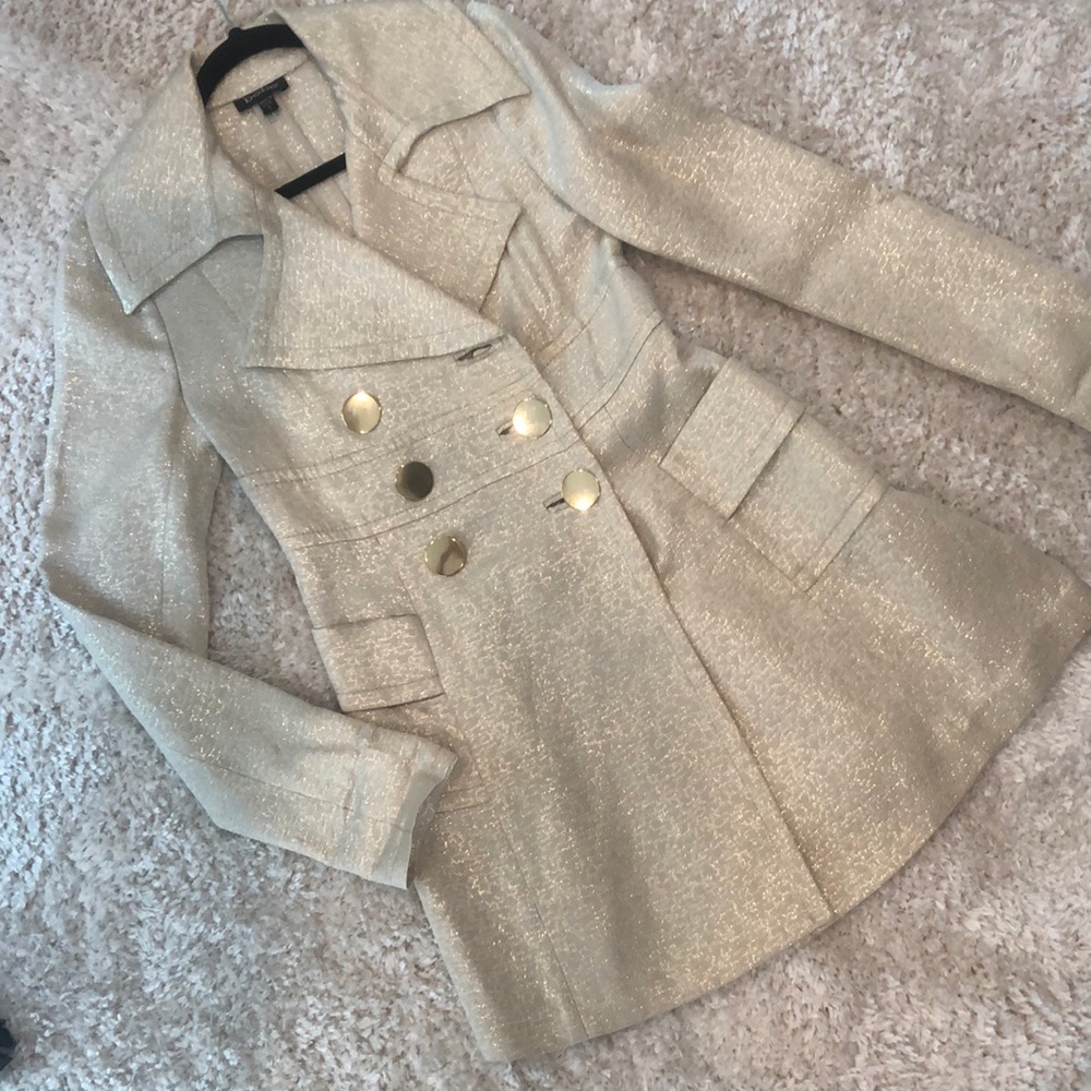 Gorgeous Gold Embellished Dress Coat🎄